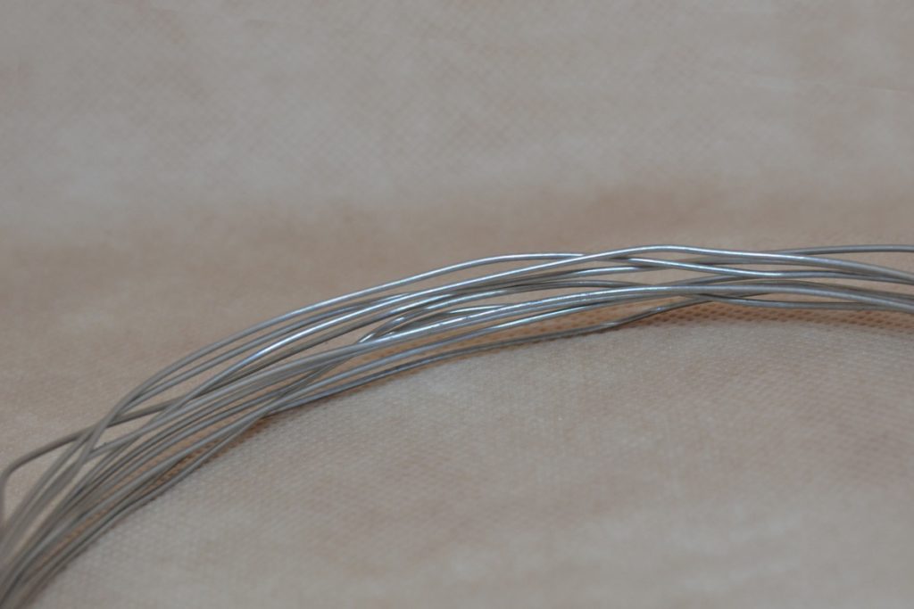 U/ D 1 Alambre Redondo De Plata De Ley 925 Pura (medio Duro